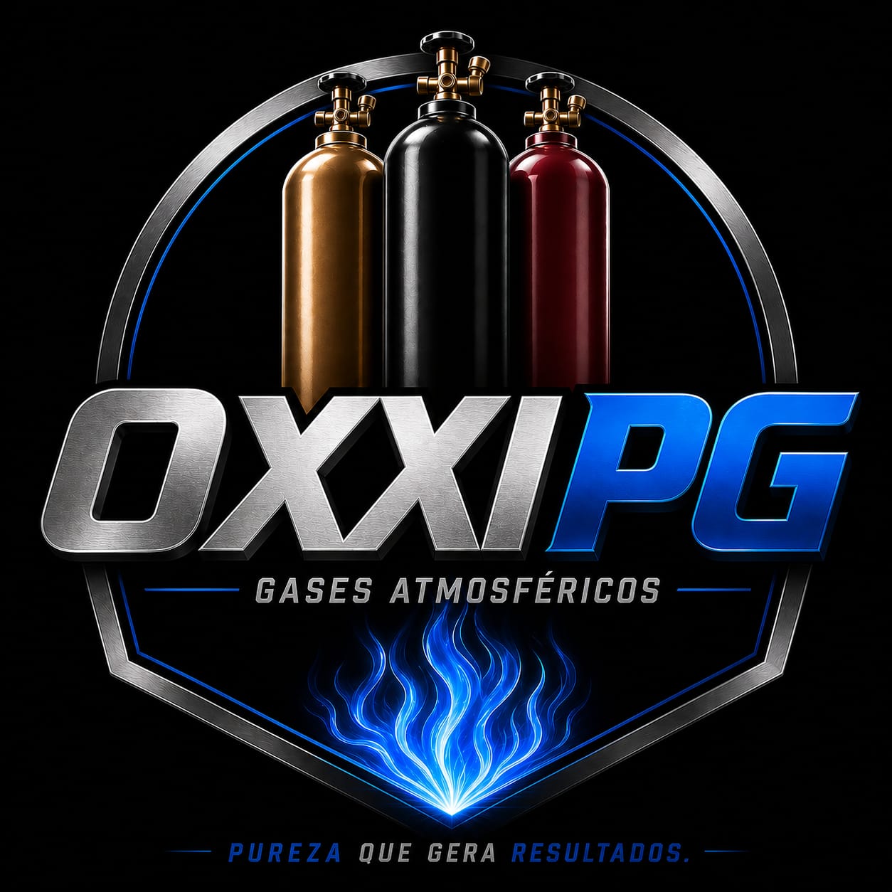 Gases industriais, equipamentos e acessórios comercializados pela OxxiPG